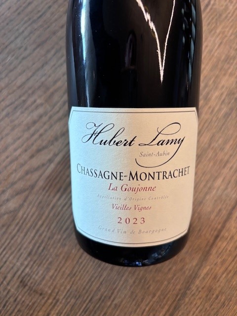 CHASSAGNE MONTRACHET LA GOUJONNE ROUGE 2023 vol. 13.5 HUBERT LAMY